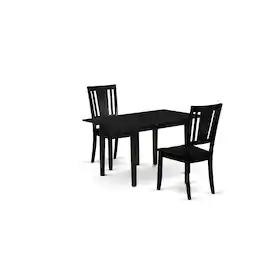 East West Furniture - Dining Table- Dining Chairs - Brown