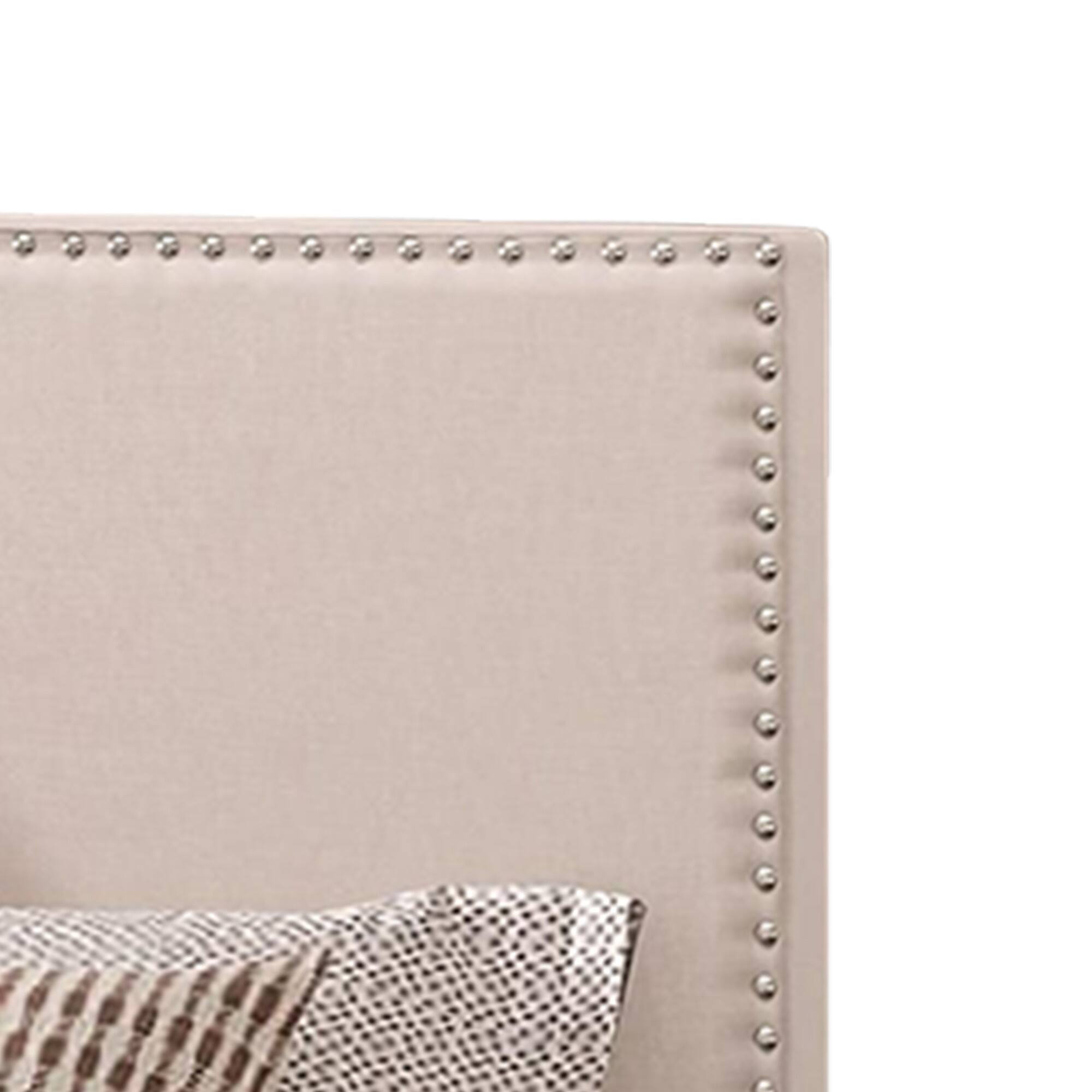 Alt View 2. Manhattan Lane - Modern Panel Twin Bed - Ivory.