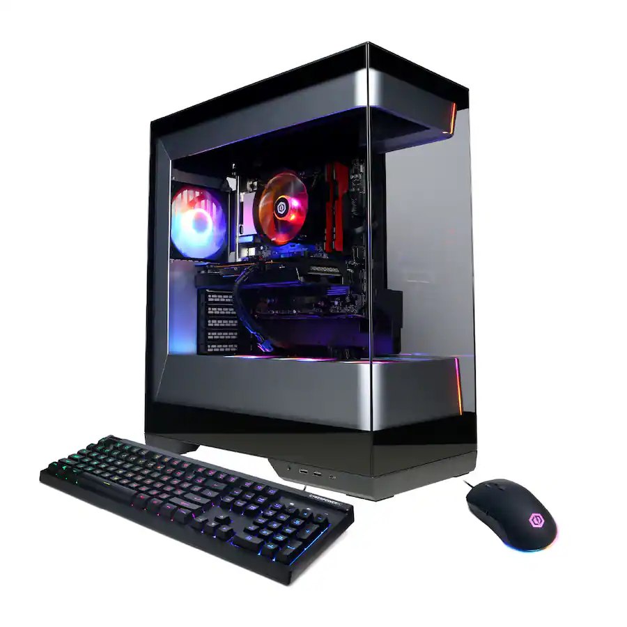 CyberPowerPC Gaming Desktop AMD Ryzen 5 5500 AMD Radeon RX 6500 XT 4GB ...