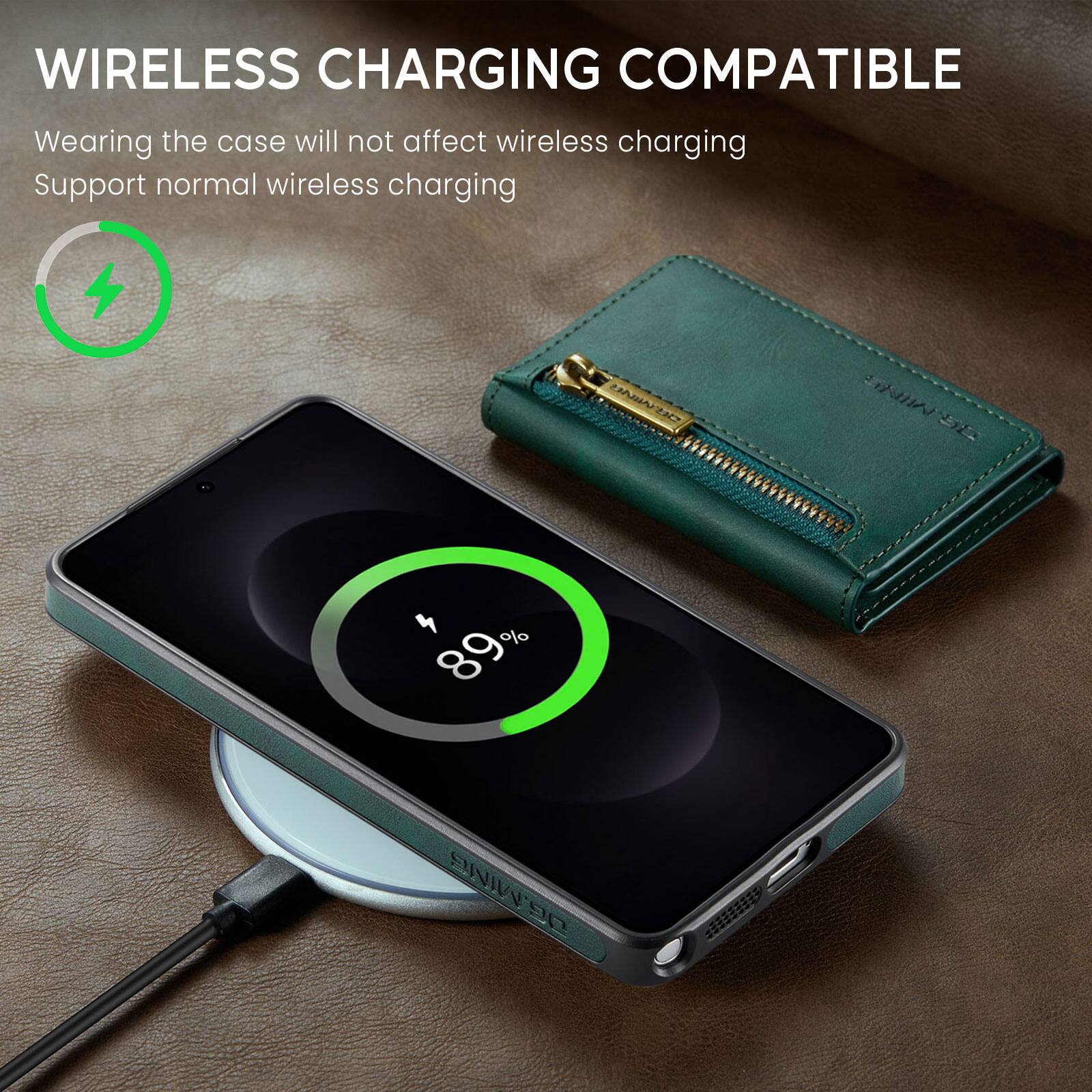 WIRELESS CHARGING COMPATIBLE  
Wearing the case will not affect wireless charging  
Support normal wireless charging  

UNIT WE 5 % 89% UG.MING 05333339