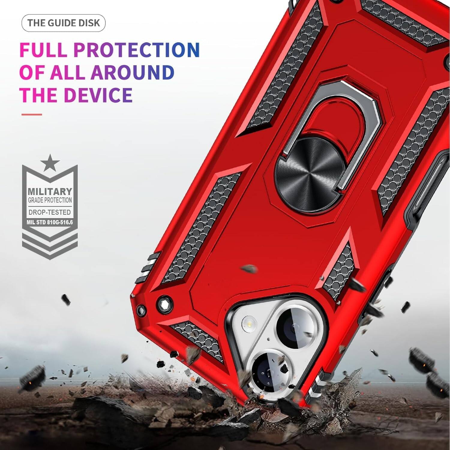 THE GUIDE DISK
FULL PROTECTION OF ALL AROUND THE DEVICE
MILITARY GRADE PROTECTION
DROP-TESTED MIL STD 810G-516.6