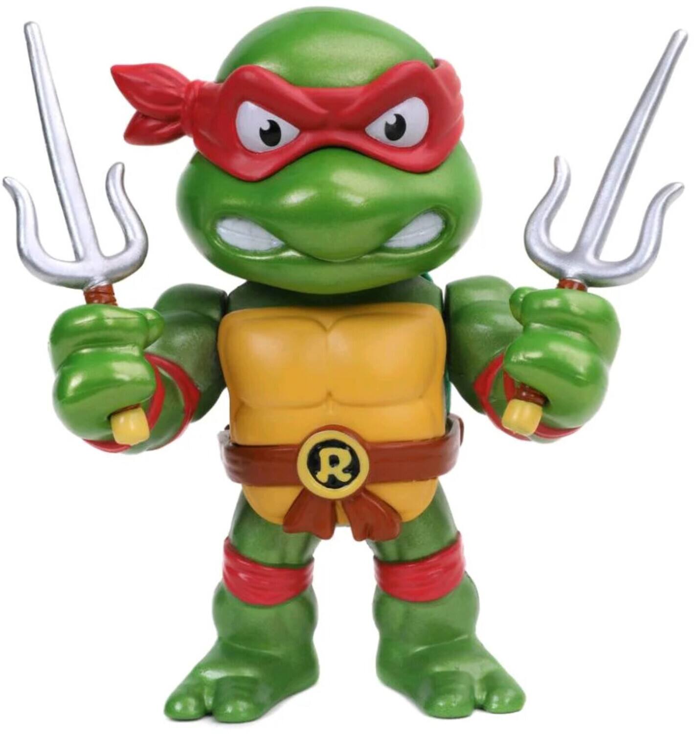 Jada Toys - Teenage Mutant Ninja Turtles - Metalfigs - Raphael Figure with Accessories (TMNT) - Collectibles
