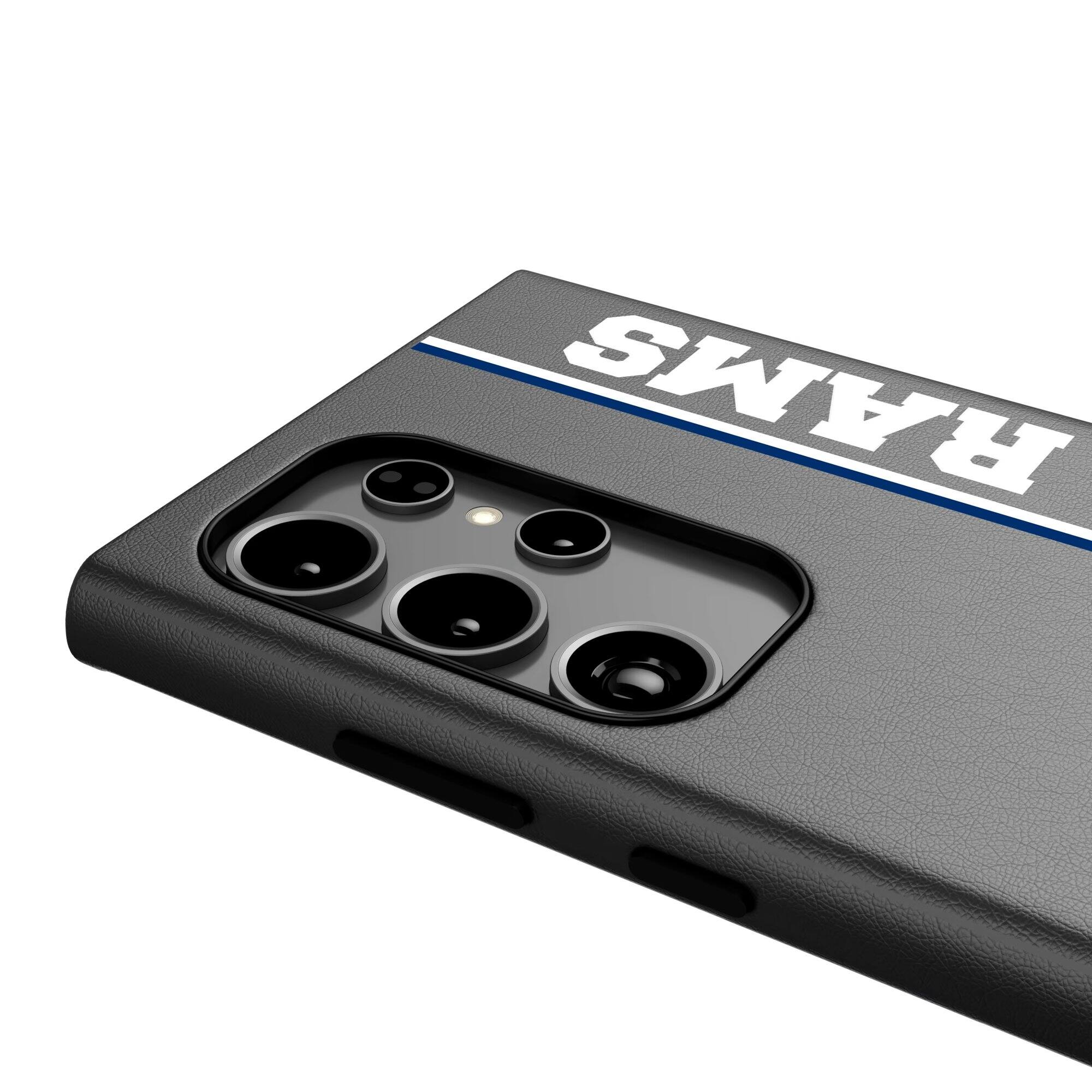 Alt View 2. Keyscaper - Los Angeles Rams Galaxy Magnetic Bump Case - S26 - Black.