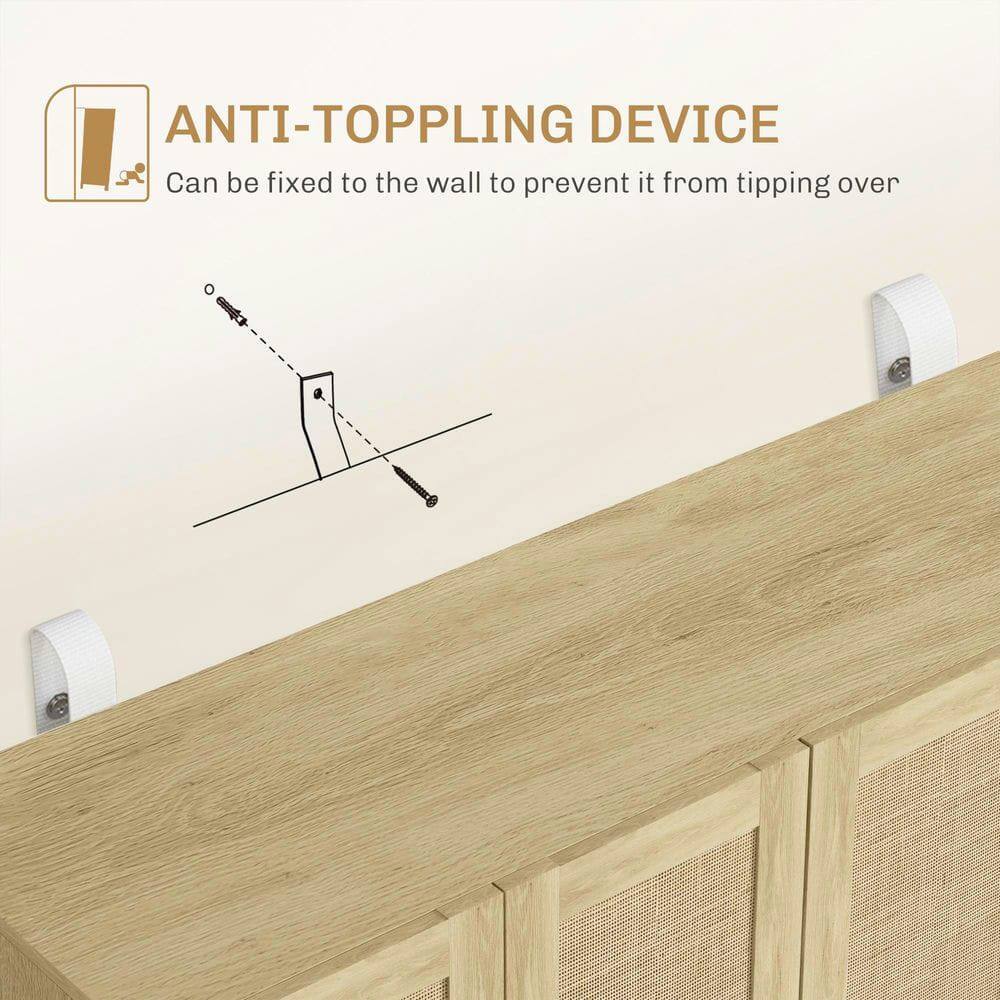 ANTI-TOPPLING DEVICE  
Can be fixed to the wall to prevent it from tipping over