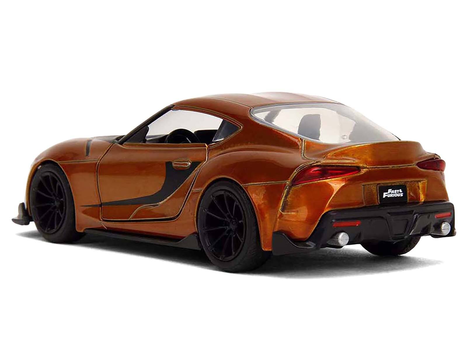 2020 Toyota Supra Orange Metallic with Black Stripes 