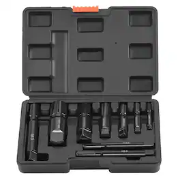 VEVOR - Pipe Extractor Set, 9 Pieces Heavy Duty Steel Broken Pipe Extractors, with Solid Storage Case, Cr-Mo Steel - Black
