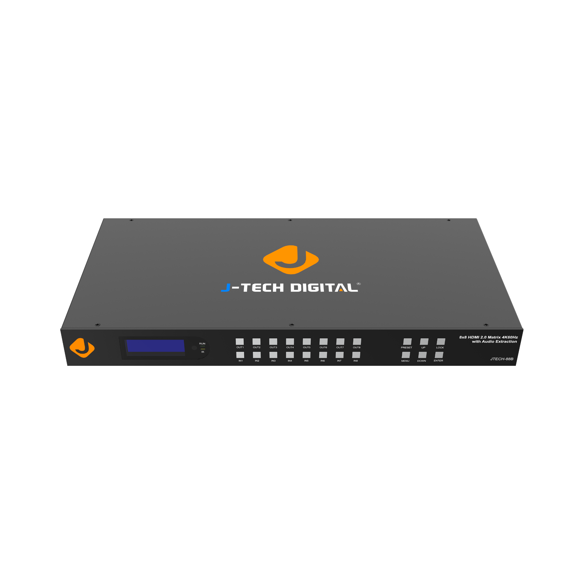 J-Tech Digital - 4K 60Hz 8x8 HDMI Matrix with Analog Audio Embedding and Audio Extraction - Black price history on PriceWatchPro