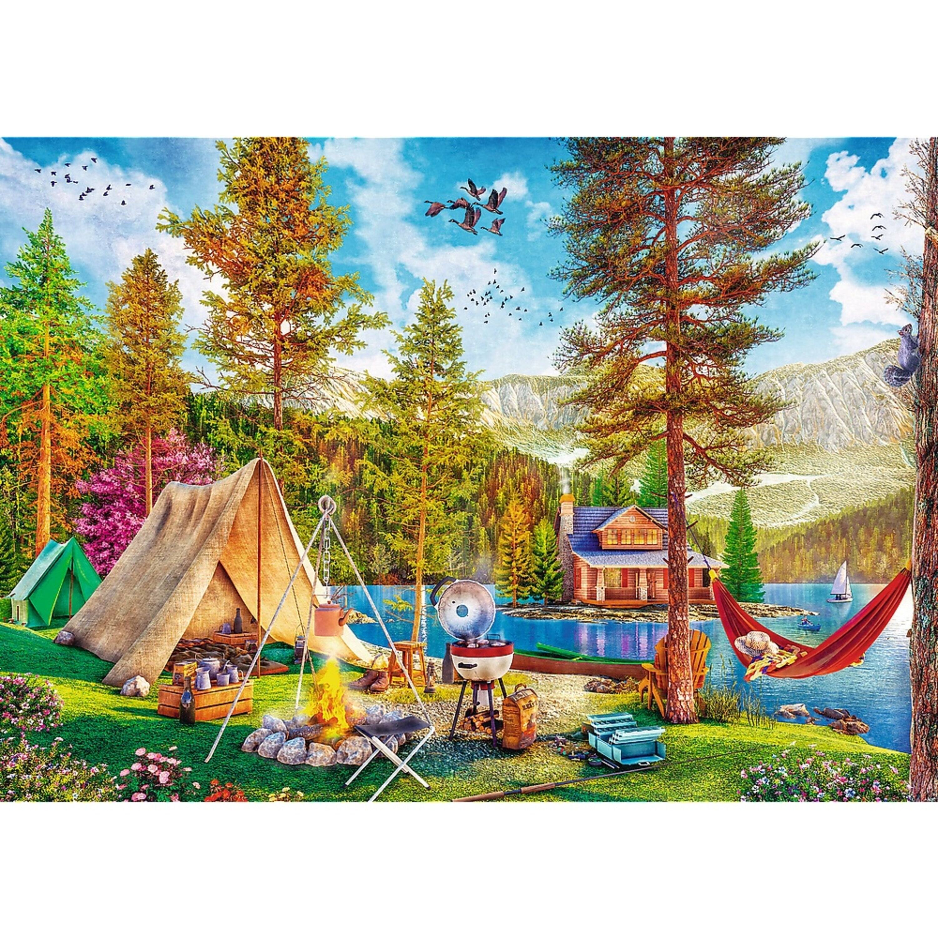 Alt View 1. Trefl - Trefl Red (2) 500 Piece Puzzles - Summertime Relax.