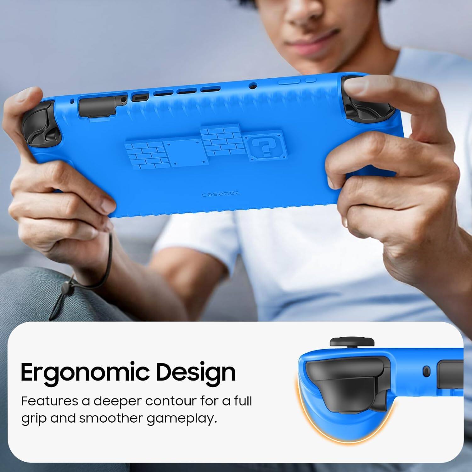 Ergonomic Design Features a deeper contour for a full grip and smoother gameplay.