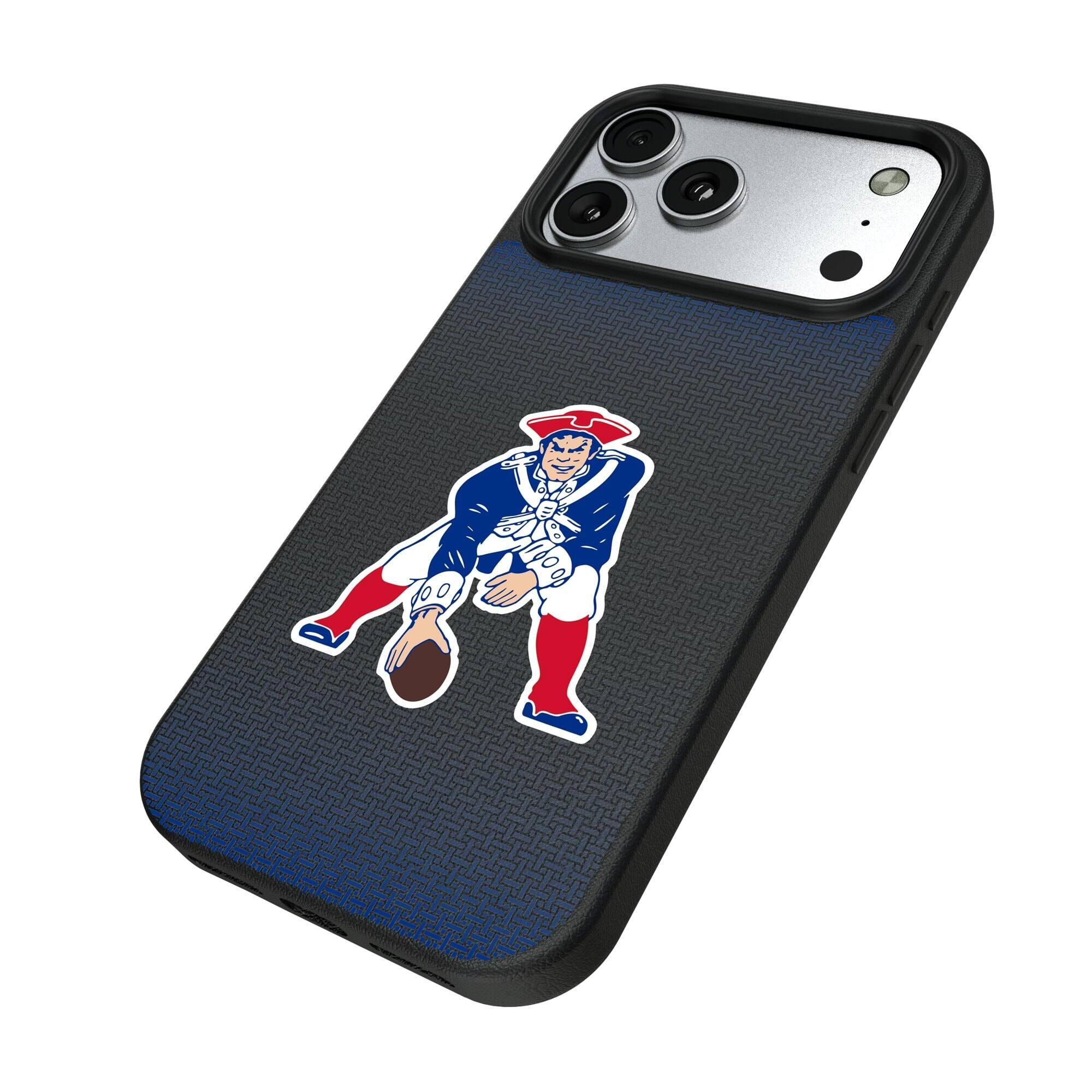 Alt View 1. Keyscaper - Linen Logo iPhone Magnetic Bump Case - 15 Plus - Black.