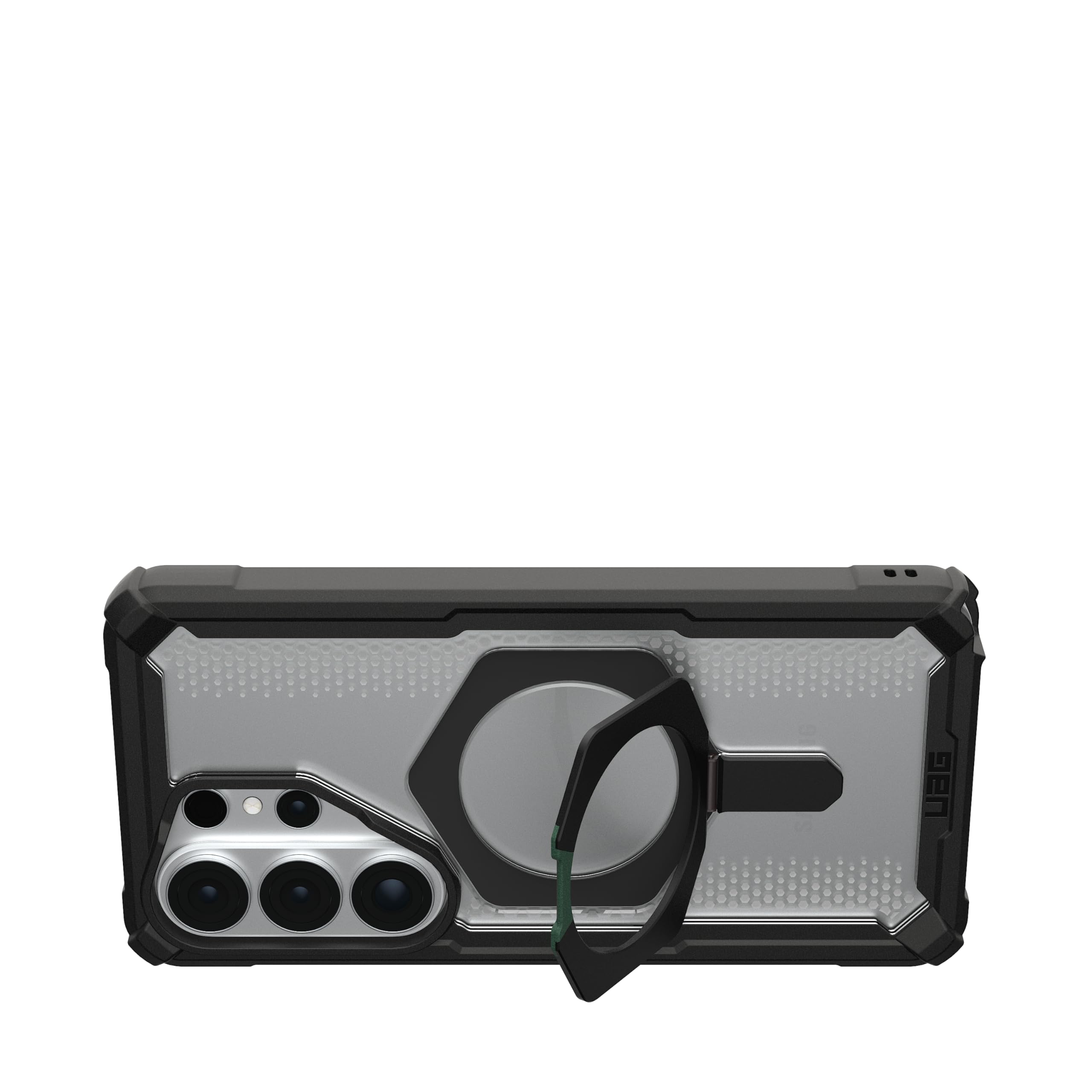 Alt View 7. UAG - Samsung Galaxy S26 Ultra Case w Magnetic Charging, Built-In Kickstand, Sculpted Corners, Rugged Protective Cover - Black/Clear.