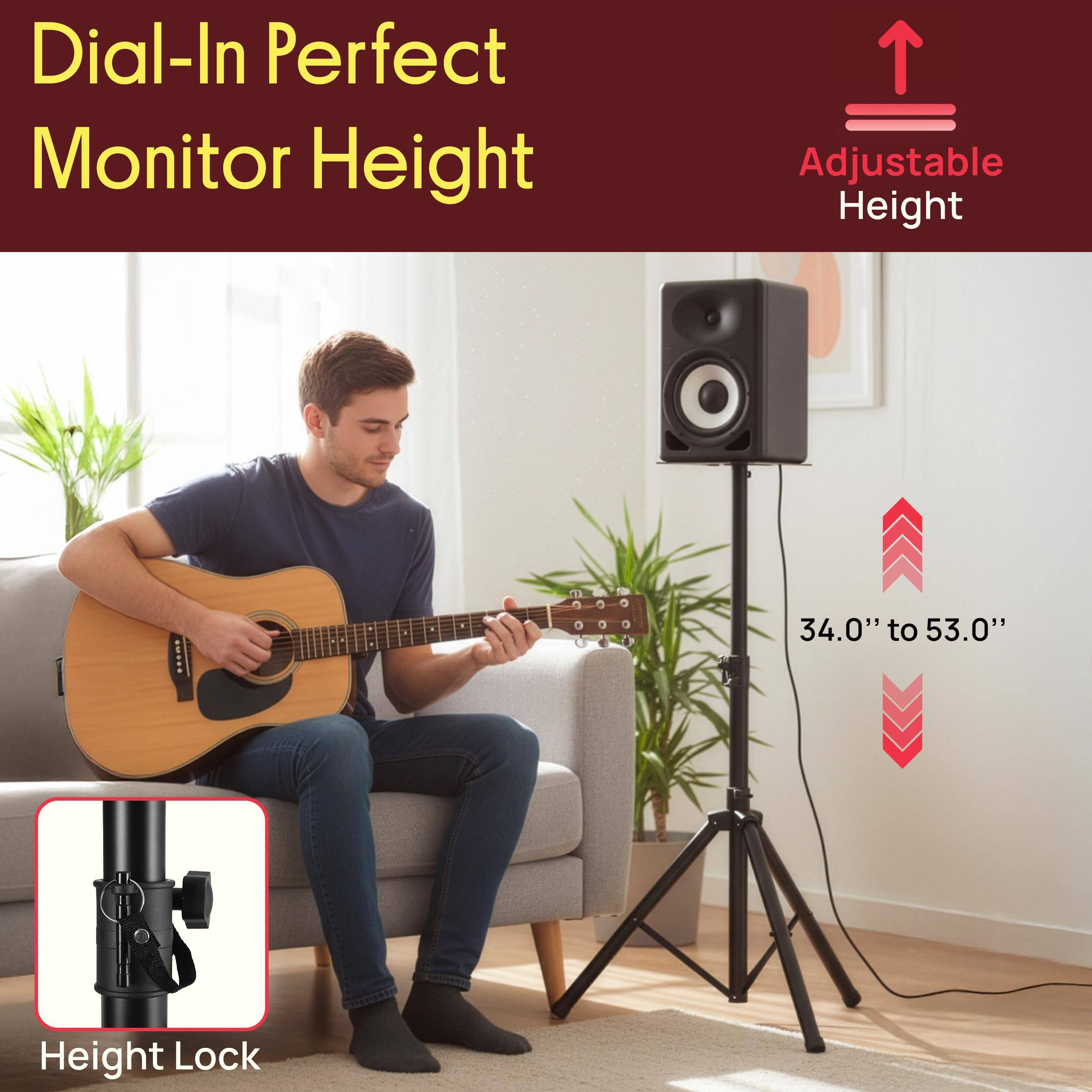 Dial-In Perfect Monitor Height

Adjustable Height

34.0" to 53.0"

Height Lock