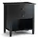Front. Simpli Home - Warm shaker solid wood 24 inch wide transitional bedside nightstand table - Hickory Brown.