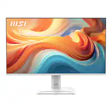 Front. MSI - PRO MP251W E14A 24" FHD 144Hz 1ms Adaptive Sync Monitor with Built-in Speakers (DisplayPort, HDMI) - White.