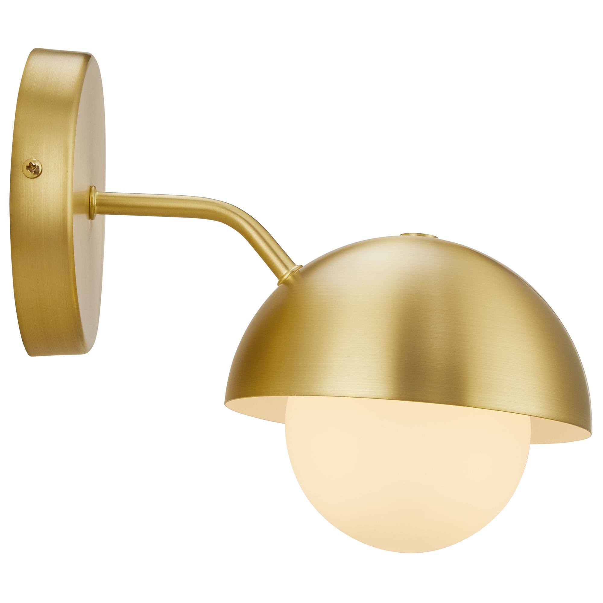 Alt View 6. Modway - Eclipse Globe Wall Sconce by Modway - Brass.