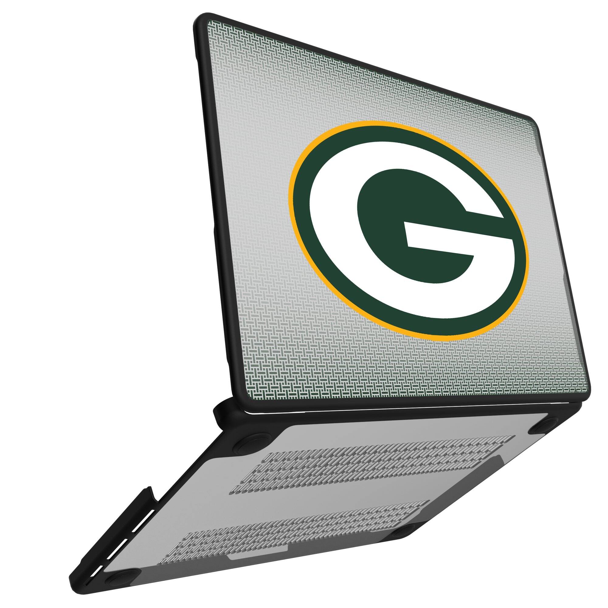 Alt View 1. Keyscaper - Green Bay Packers Linen MacBook Case - Pro 13 in - Multicolor.
