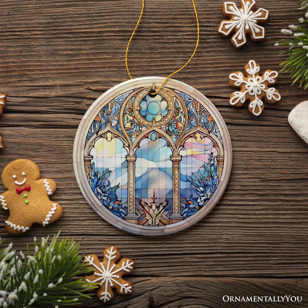 OrnamentallyYou Suncatcher Window Stained Glass Style Ceramic Ornament ...