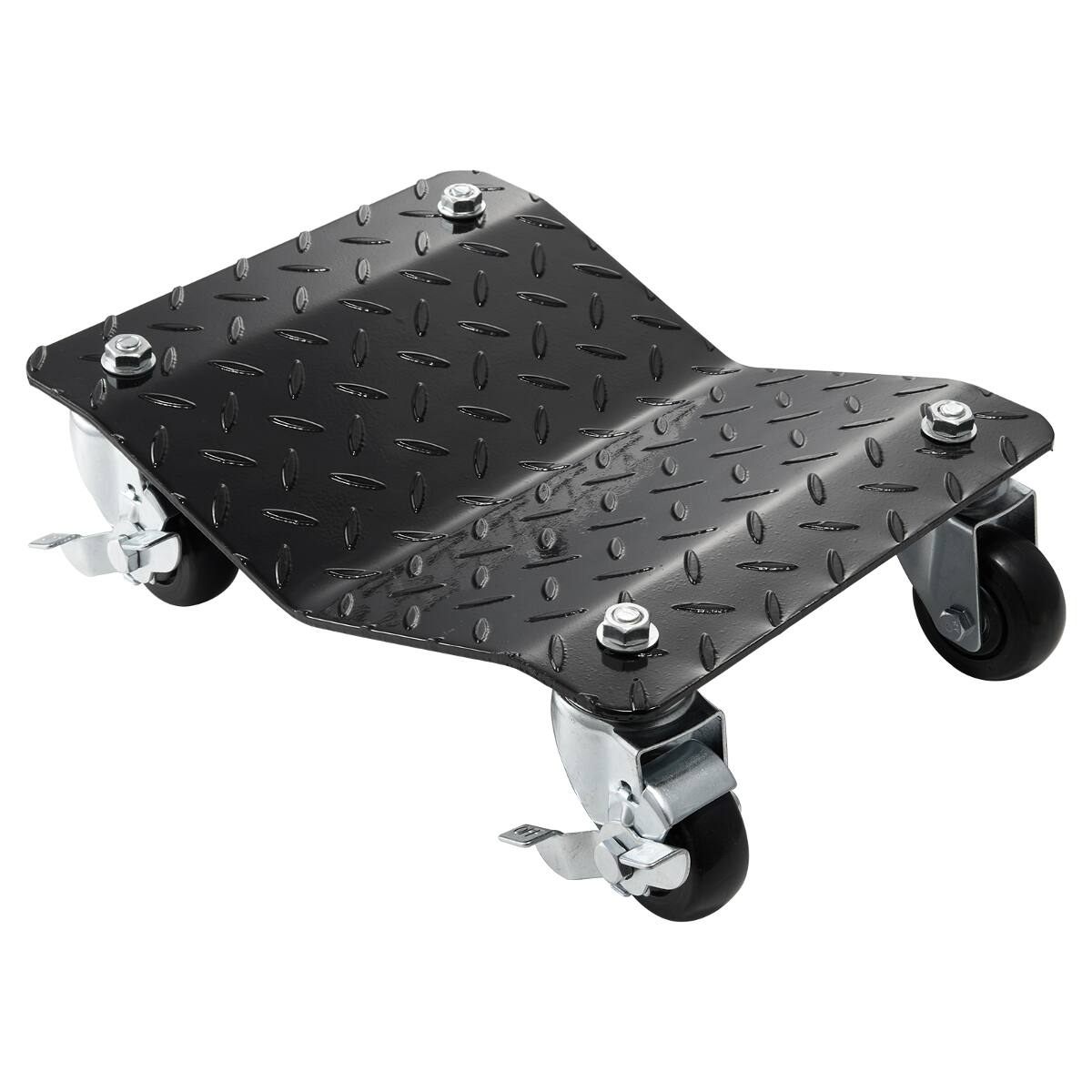 Front. Ropilly - Ropilly Wheel Dolly Set of Two Heavy Duty Car Moving Dolly with Locking Casters Black - Black.