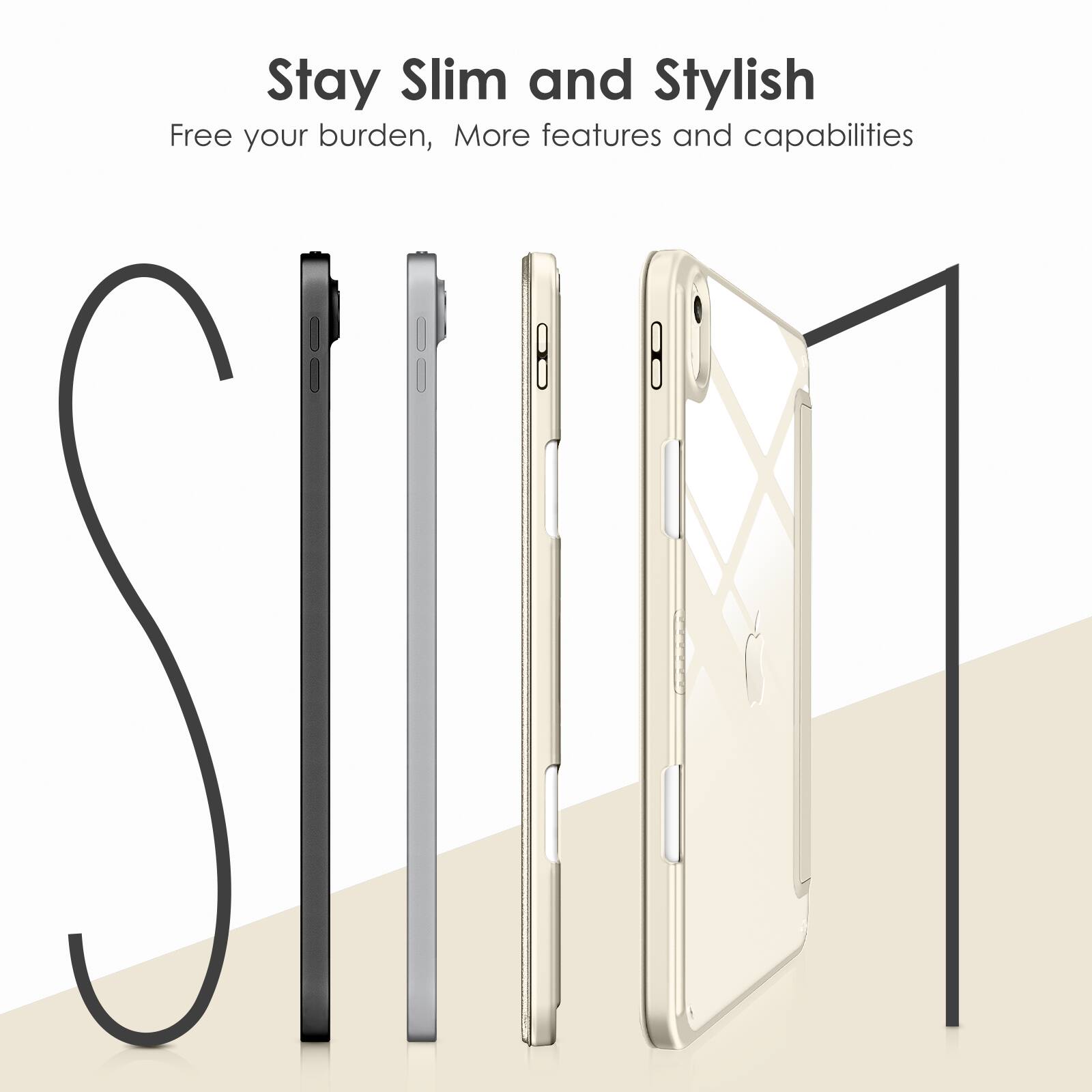 Stay Slim and Stylish  
Free your burden, More features and capabilities