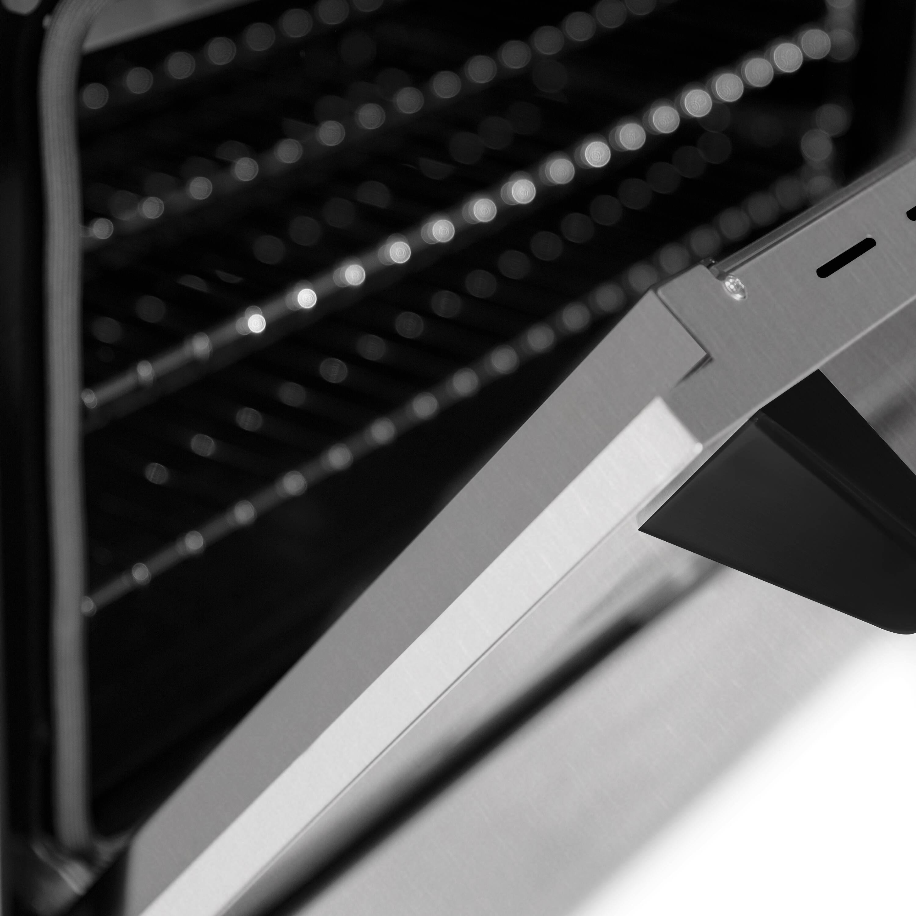 Alt View 6. ZLINE - ZLINE Autograph 48 in. Legacy Dual Fuel Range in Satin Steel & Black Accents (RASZ-SN-48-MB) - Satin Stainless Steel.