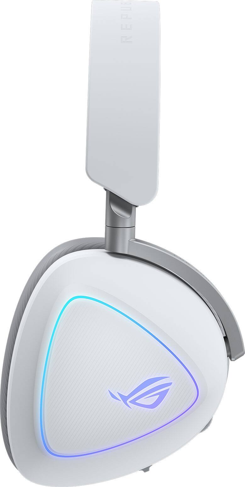 Alt View 4. ASUS - ROG Delta II Wireless Gaming Headset for PC/Mac, Xbox, PS5, PS4 and Switch - White.
