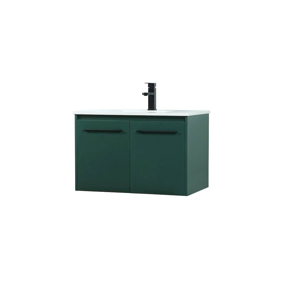 Alt View 5. Elegant Kitchen and Bath - 30 Inch Single Bathroom Vanity In Green - Green.