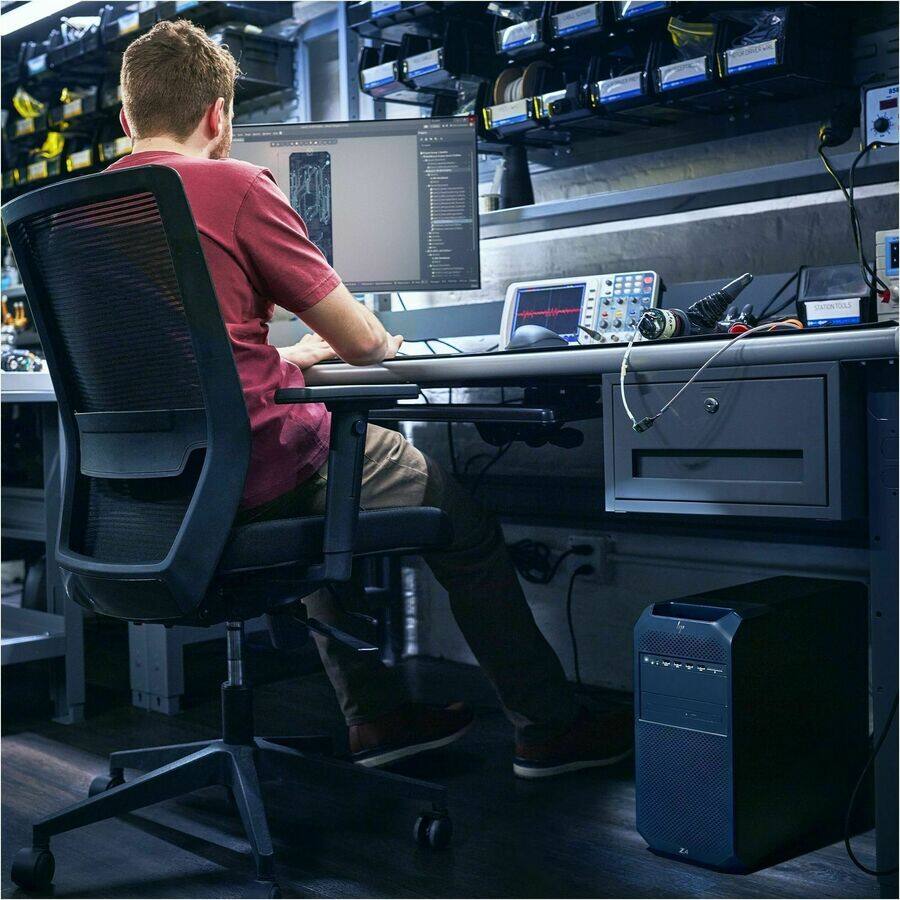 Alt View 1. HP - HP Z6 G5 Workstation - 1 x Intel Xeon w5-3423 - 16 GB - 512 GB SSD - Tower - Black - Smart Buy - Intel W790 Chip - Black.