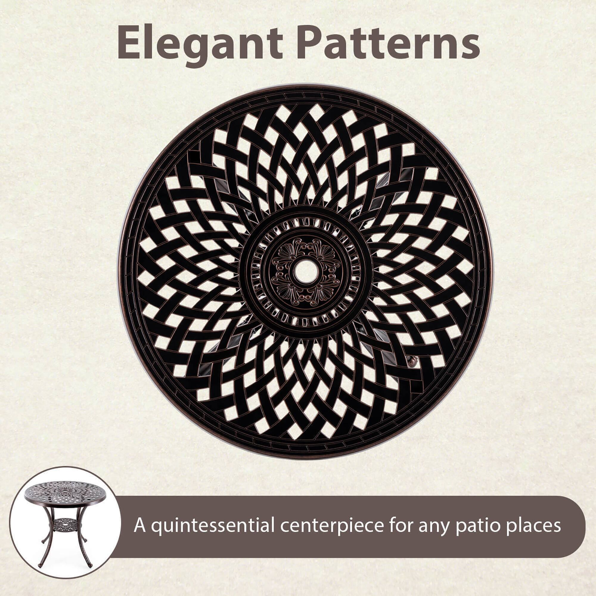 Elegant Patterns

A quintessential centerpiece for any patio places
