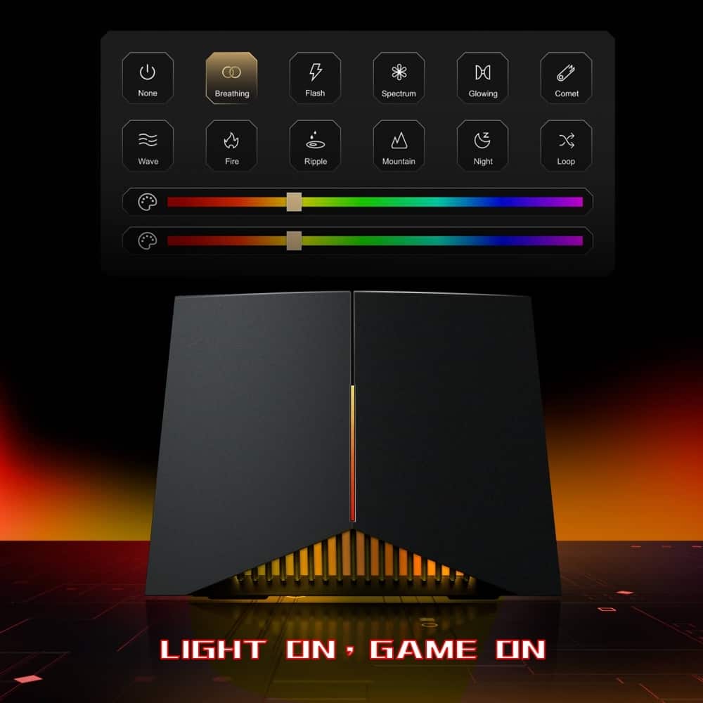 The text on the image is grouped as follows:
1. Light On:
2. Game On: