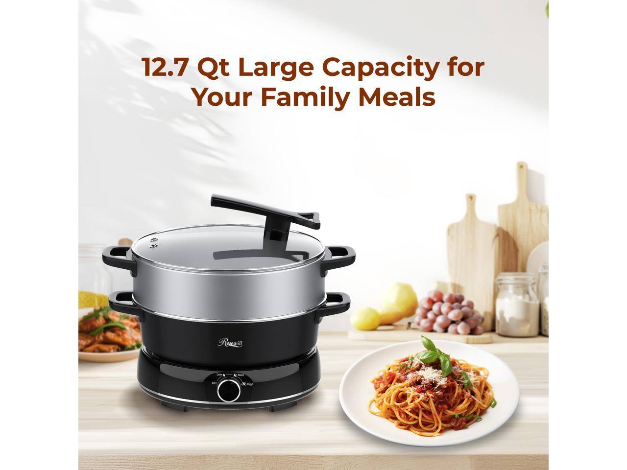 12.7 Qt Large Capacity for Your Family Meals