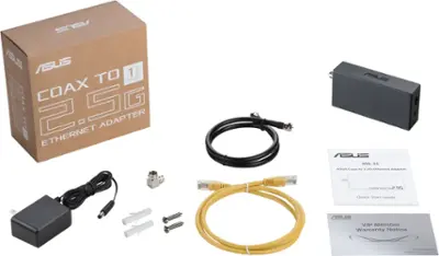 ASUS MA 25 2.5Gbps Ethernet over Coax Adapter MoCA (1 pack