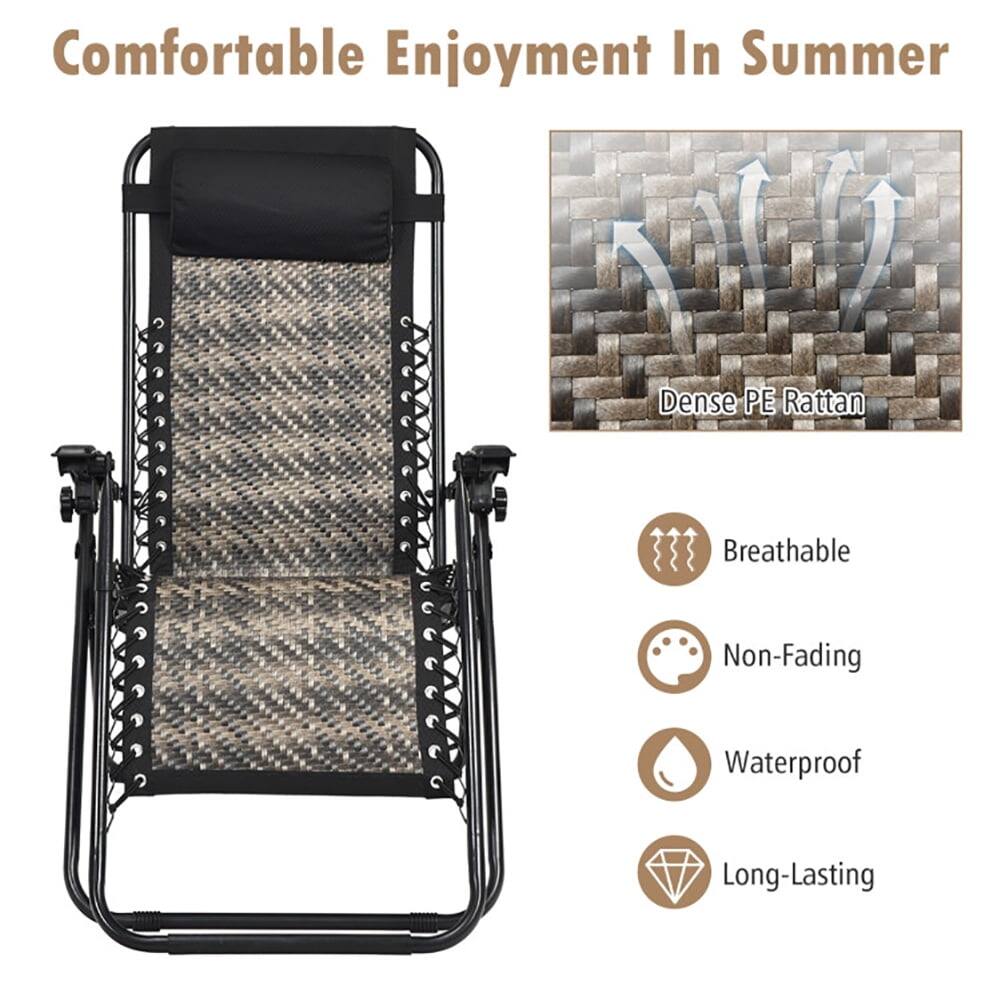 Comfortable Enjoyment In Summer  
Dense PE Rattan  
Breathable  
Non-Fading  
Waterproof  
Long-Lasting