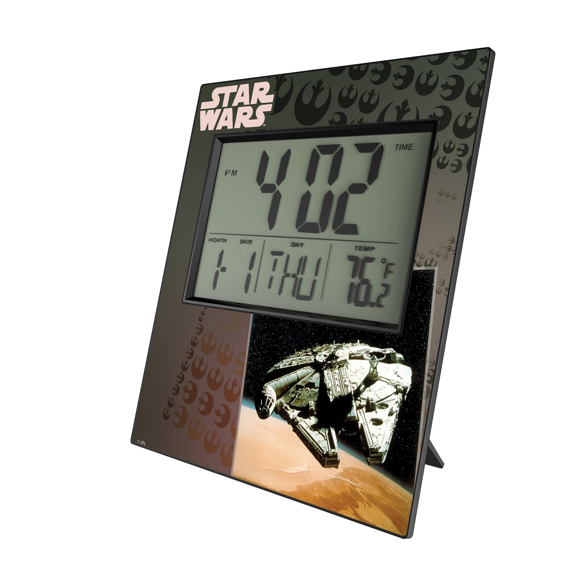 Keyscaper - Star Wars: A New Hope Portrait Wall Clock - Millennium Falcon
