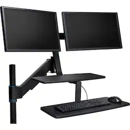 Kensington - SmartFit Desk Mount for Monitor, Keyboard - 2 Display(s) Supported - 24" Screen Support - 22.50 lb Load - Unknown