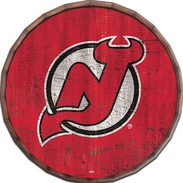 Fan Creations - New Jersey Devils 24" Cracked Color Barrel Top Sign - Multicolor
