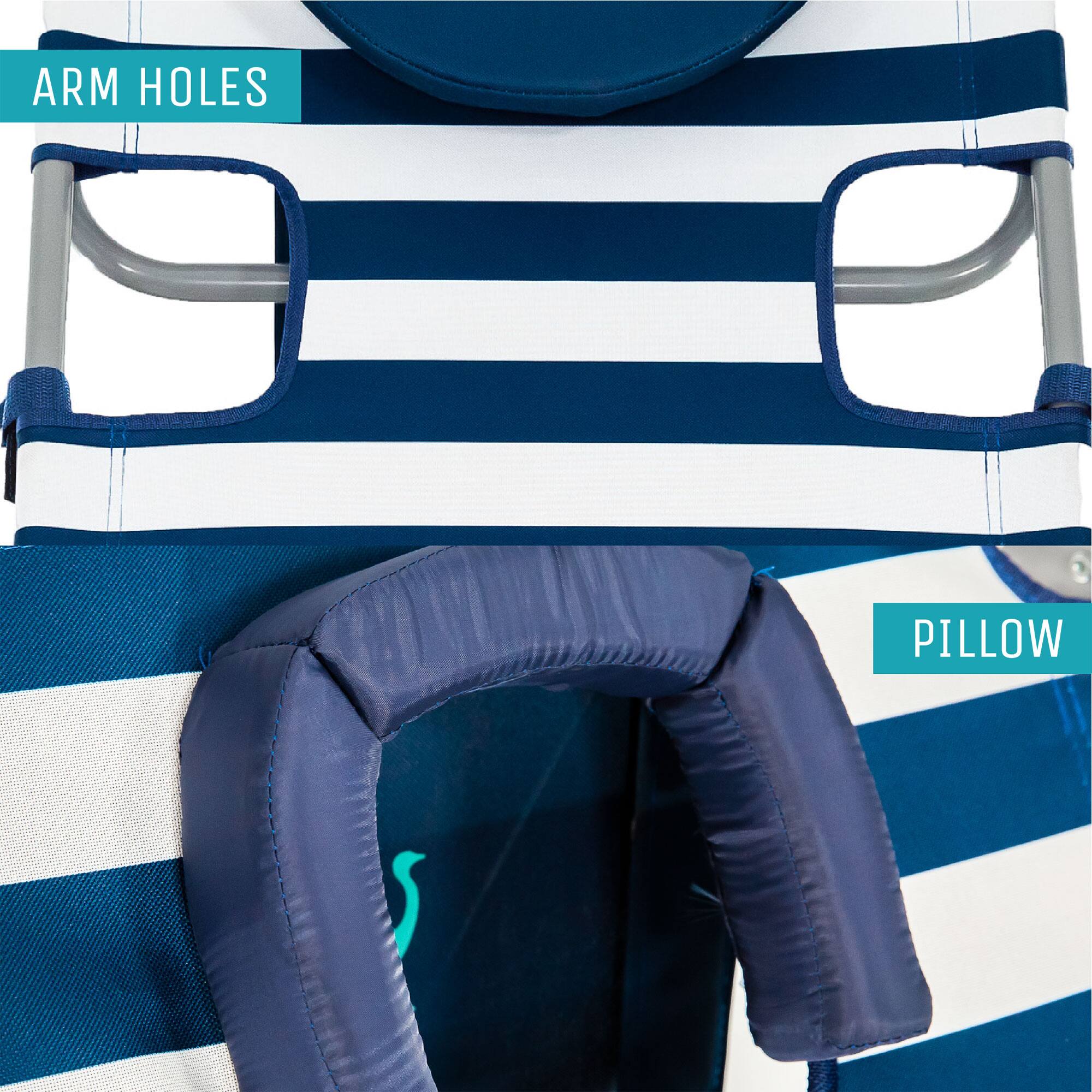 ARM HOLES  
PILLOW