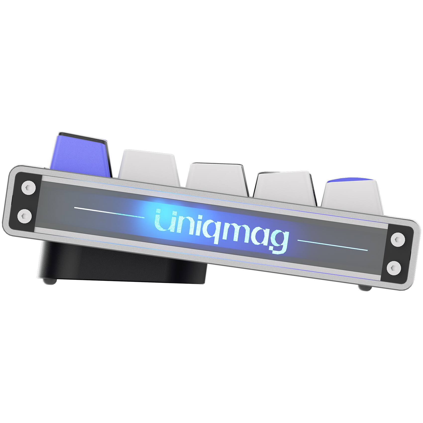 Back. Uniqmag - Uniqmag UQ68 High Precision Magnetic Switch Springless RGB TKL Gaming Keyboard for PC, MAC - Purple - Purple.