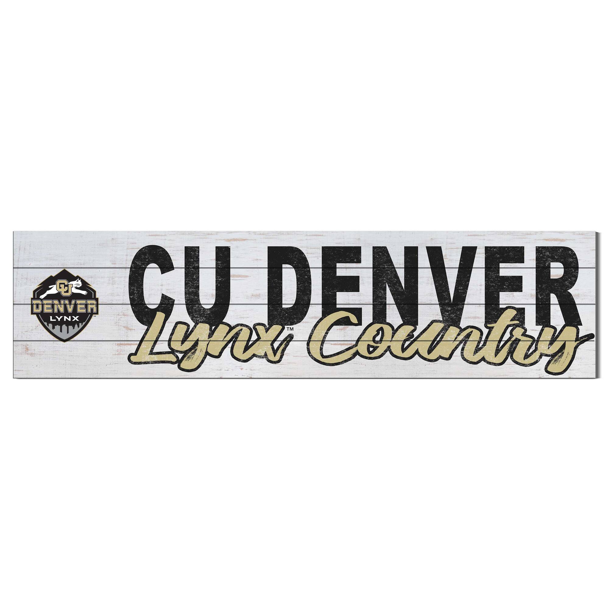 CU Denver Lynx 10" x 40" Logo Sign