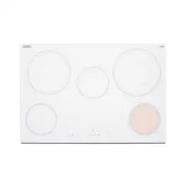 SUMMIT - 30" Wide 208-240V 5-Burner Radiant Cooktop - White