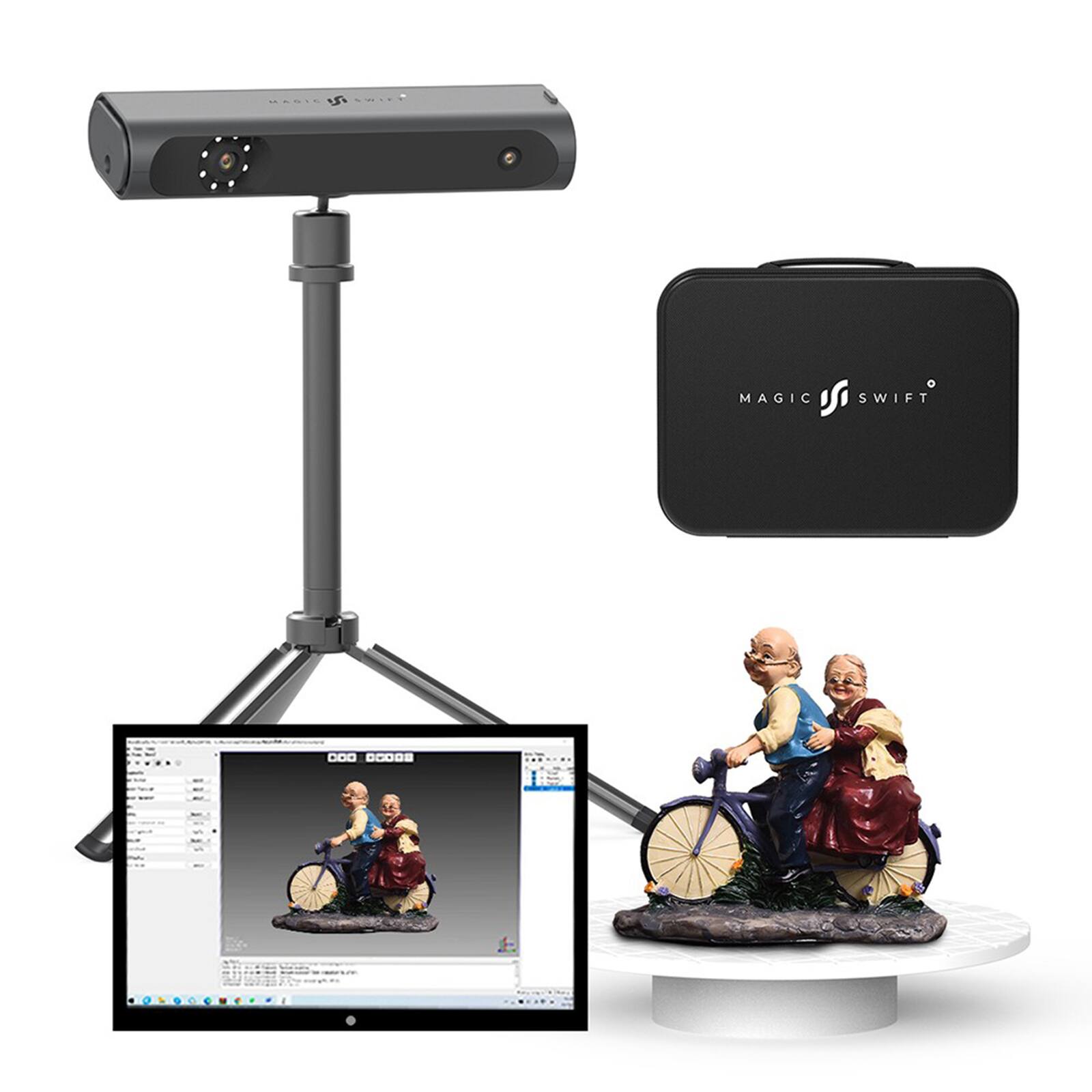 3DMakerpro Magic Swift Plus 3D Scanner, Visual Tracking, 0.1mm Accuracy ...