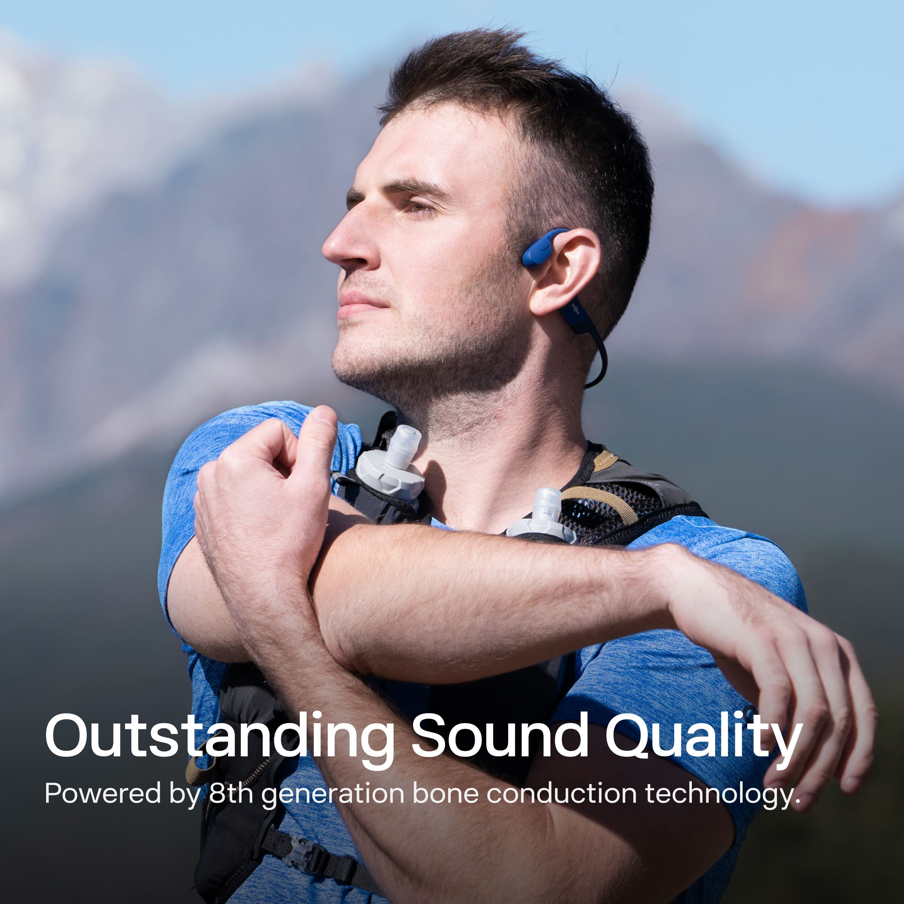 Outstanding Sound Quality
Powered by 8th generation bone conduction technology.