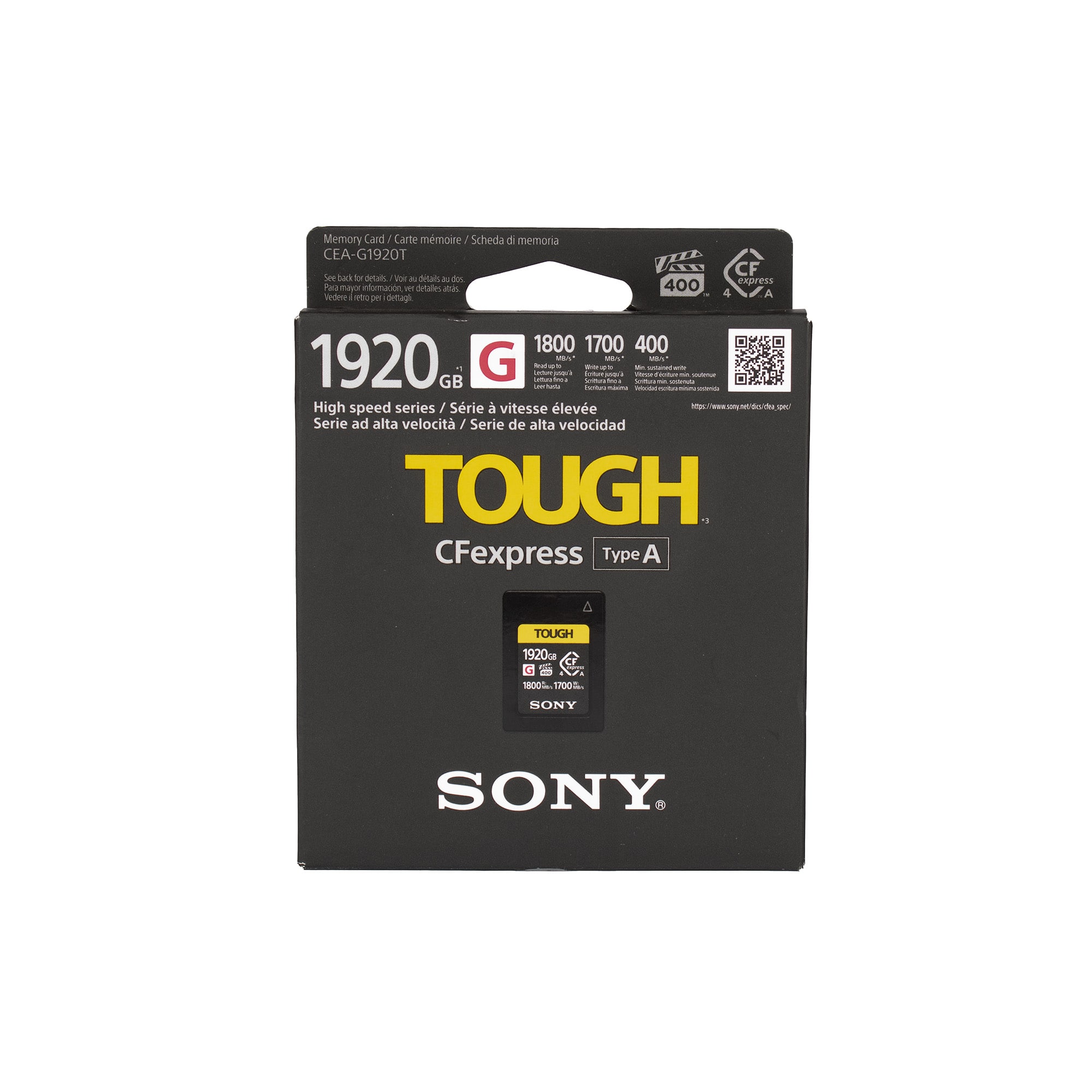 Sony CEA G Series CFexpress 1920GB Type A Memory Card VPG400