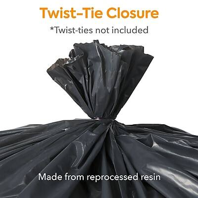 Twist-Tie Closure  
*Twist-ties not included  

Made from reprocessed resin