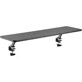 KanTek - Wide Desktop Shelf/Monitor Stand 40 lb Capacity 5.10"H x 39.40"W x 10.20"D Desk - Black