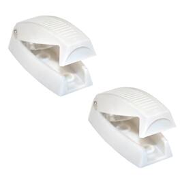 HQRP - RV baggage door catch latch clips - 2-pack hold-open - White