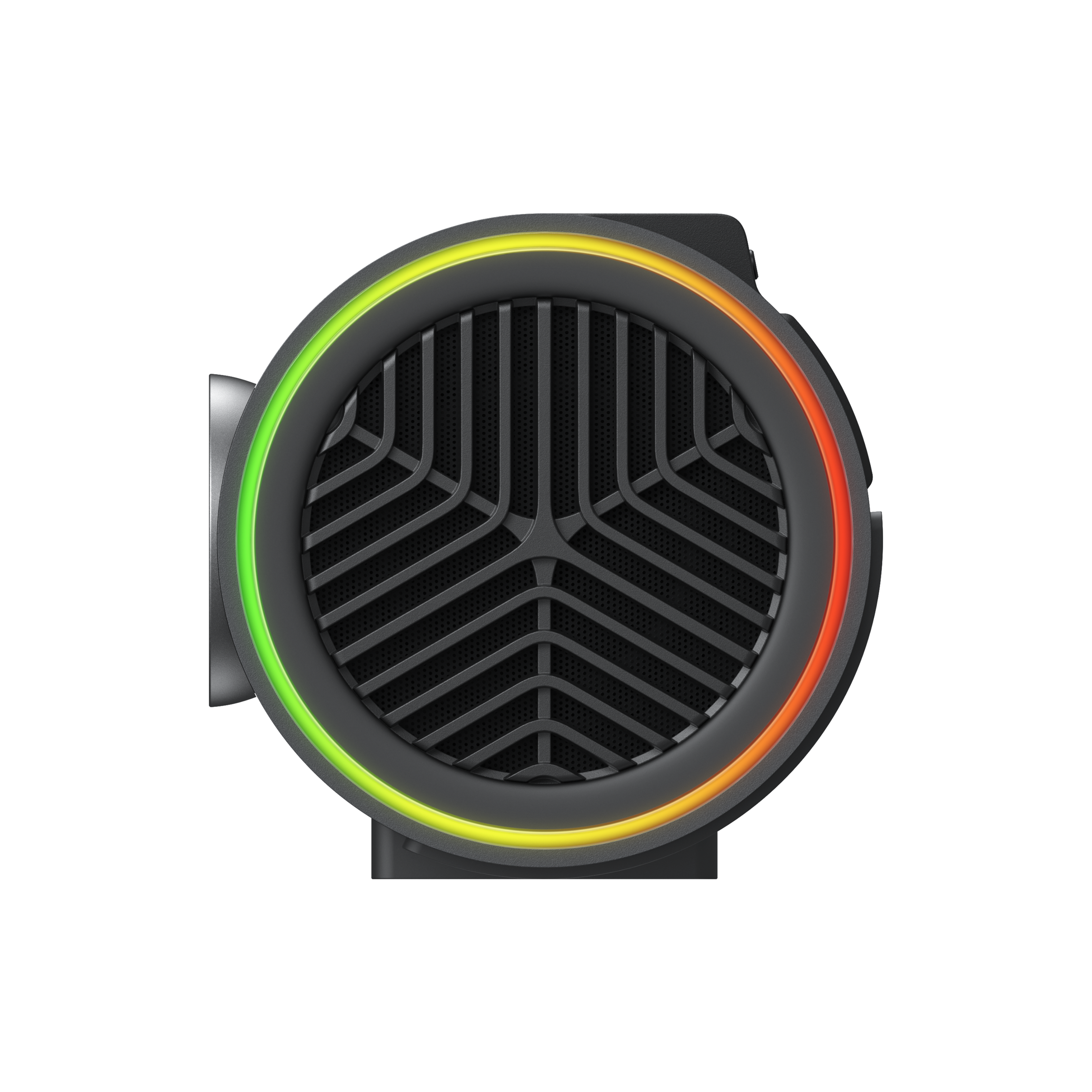 Left. JmGO - JMGO PicoPlay+ 1080P Google TV Mini Portable Projector, 8W Dolby , 3D, HDR10, WiFi & Bluetooth for Home Party, Outdoor - Black.