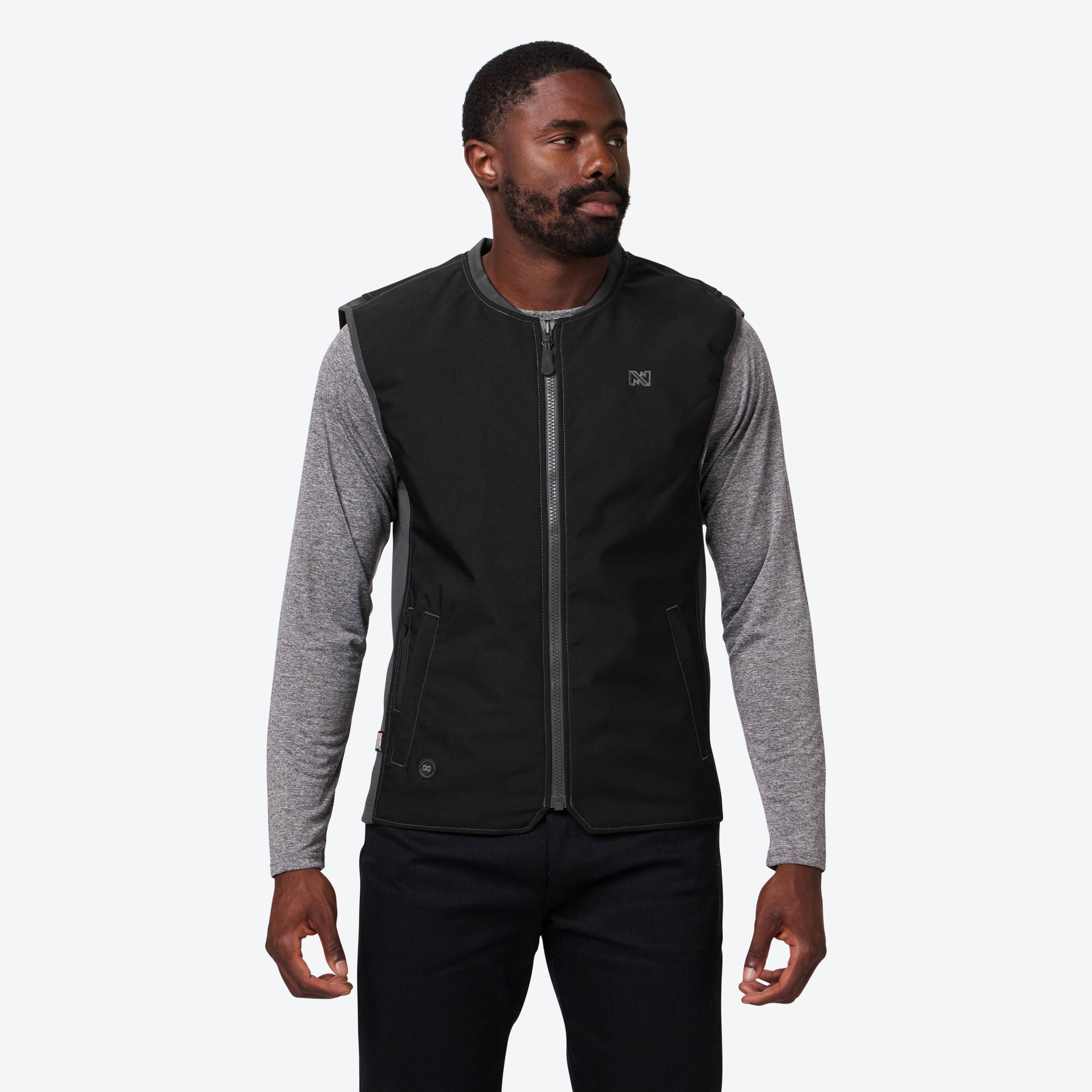 Alt View 4. Mobile Warming - App Controlled Men's UTW Pro Heated Vest - Black.