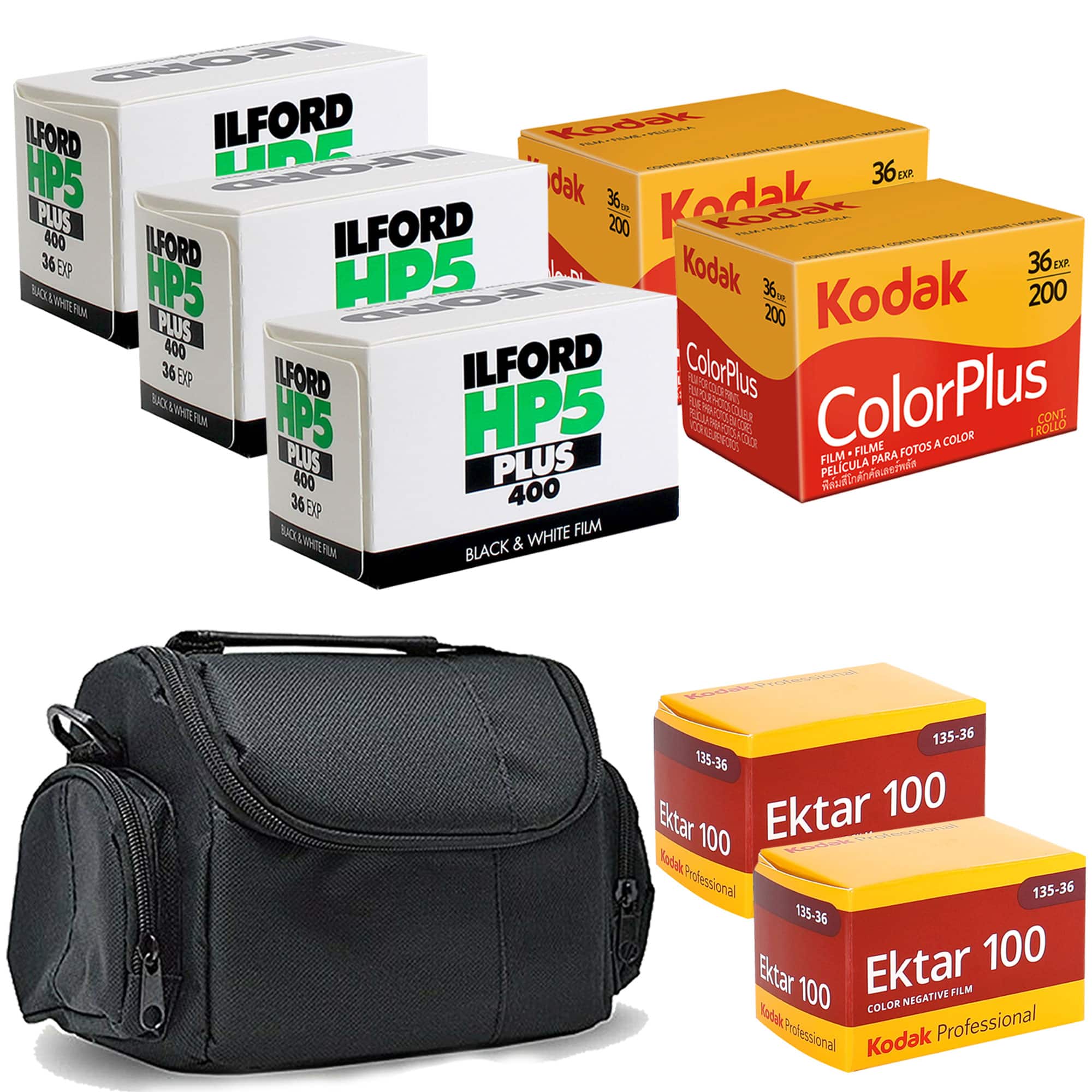 The Ultimate Kodak 35mm Color Negative Film Master Kit 36 Exposures + Case