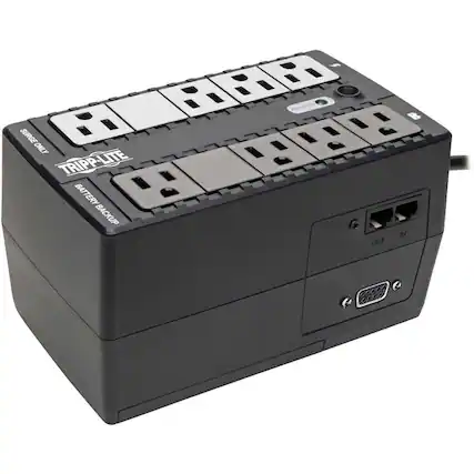 TRIPP-LITE
BATTERY BACKUP
SURGE ONLY
OUT
IN