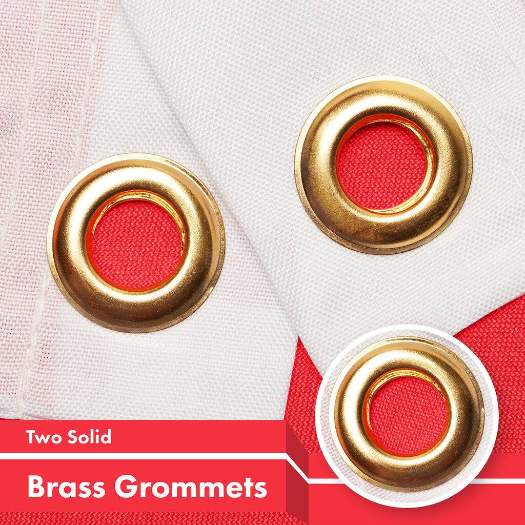 Two Solid Brass Grommets